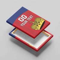 Custom Liechtenstein Football Canvas Wall Art Come On The Blue-Reds