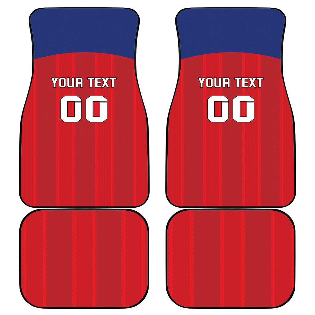 Custom Liechtenstein Football Car Mats Come On The Blue-Reds
