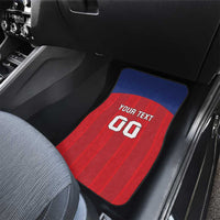 Custom Liechtenstein Football Car Mats Come On The Blue-Reds
