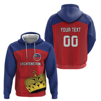 Custom Liechtenstein Football Hoodie Come On The Blue-Reds