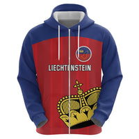 Custom Liechtenstein Football Hoodie Come On The Blue-Reds