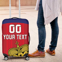 Custom Liechtenstein Football Luggage Cover Come On The Blue-Reds