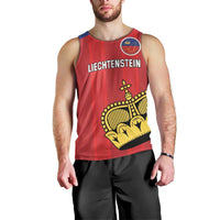 Custom Liechtenstein Football Men Tank Top Come On The Blue-Reds