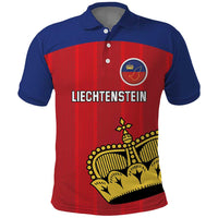 Custom Liechtenstein Football Polo Shirt Come On The Blue-Reds