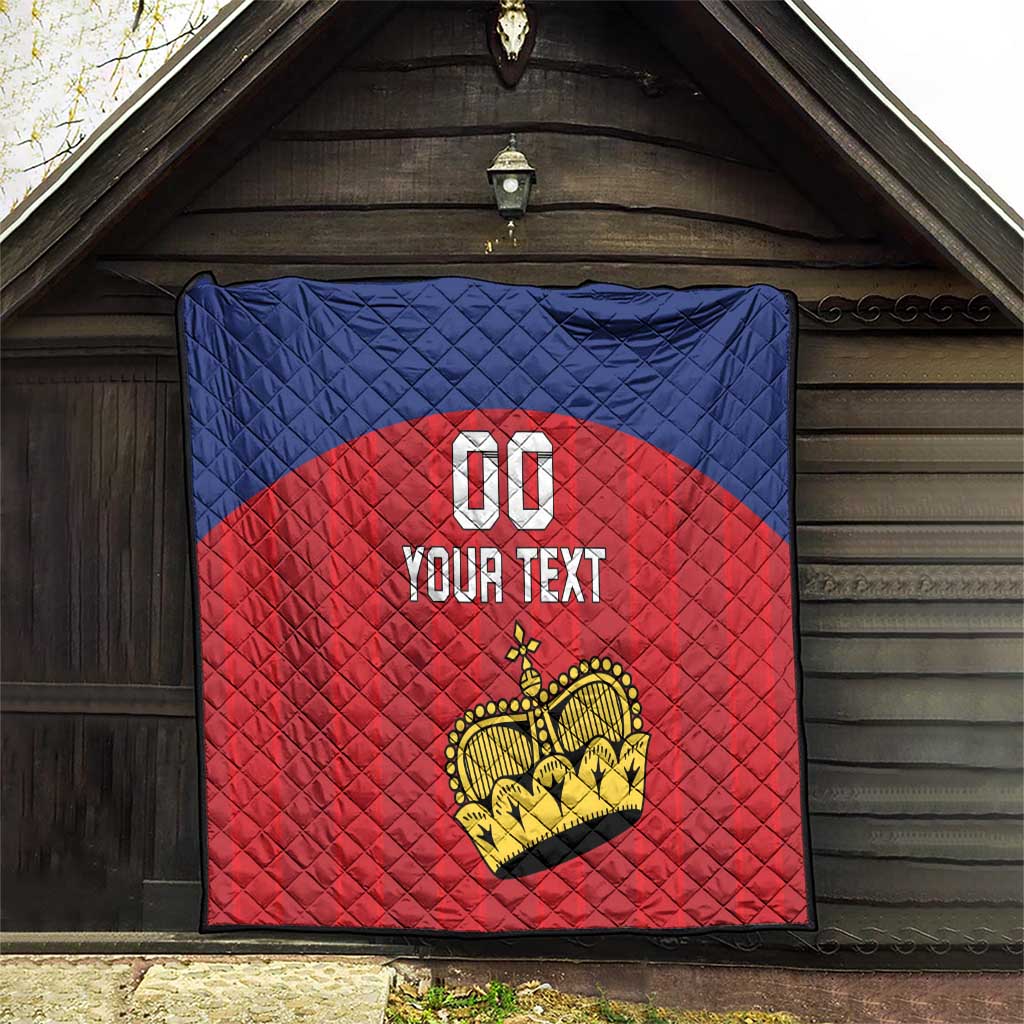 Custom Liechtenstein Football Quilt Come On The Blue-Reds