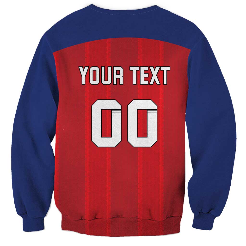 Custom Liechtenstein Football Sweatshirt Come On The Blue-Reds