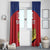 Custom Liechtenstein Football Window Curtain Come On The Blue-Reds