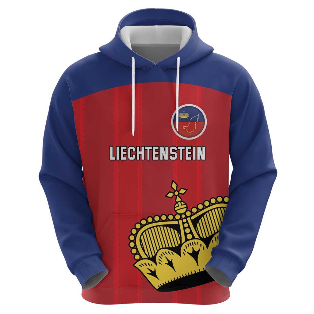 Custom Liechtenstein Football Zip Hoodie Come On The Blue-Reds