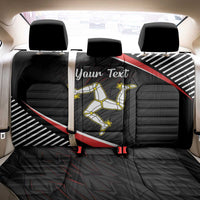 Personalized Isle of Man Back Car Seat Cover Quocunque Jeceris Stabit