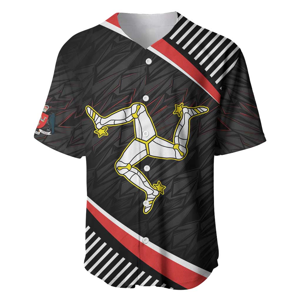 Personalized Isle of Man Baseball Jersey Quocunque Jeceris Stabit