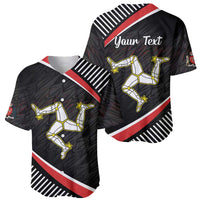 Personalized Isle of Man Baseball Jersey Quocunque Jeceris Stabit