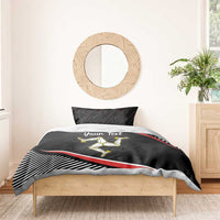 Personalized Isle of Man Bedding Set Quocunque Jeceris Stabit