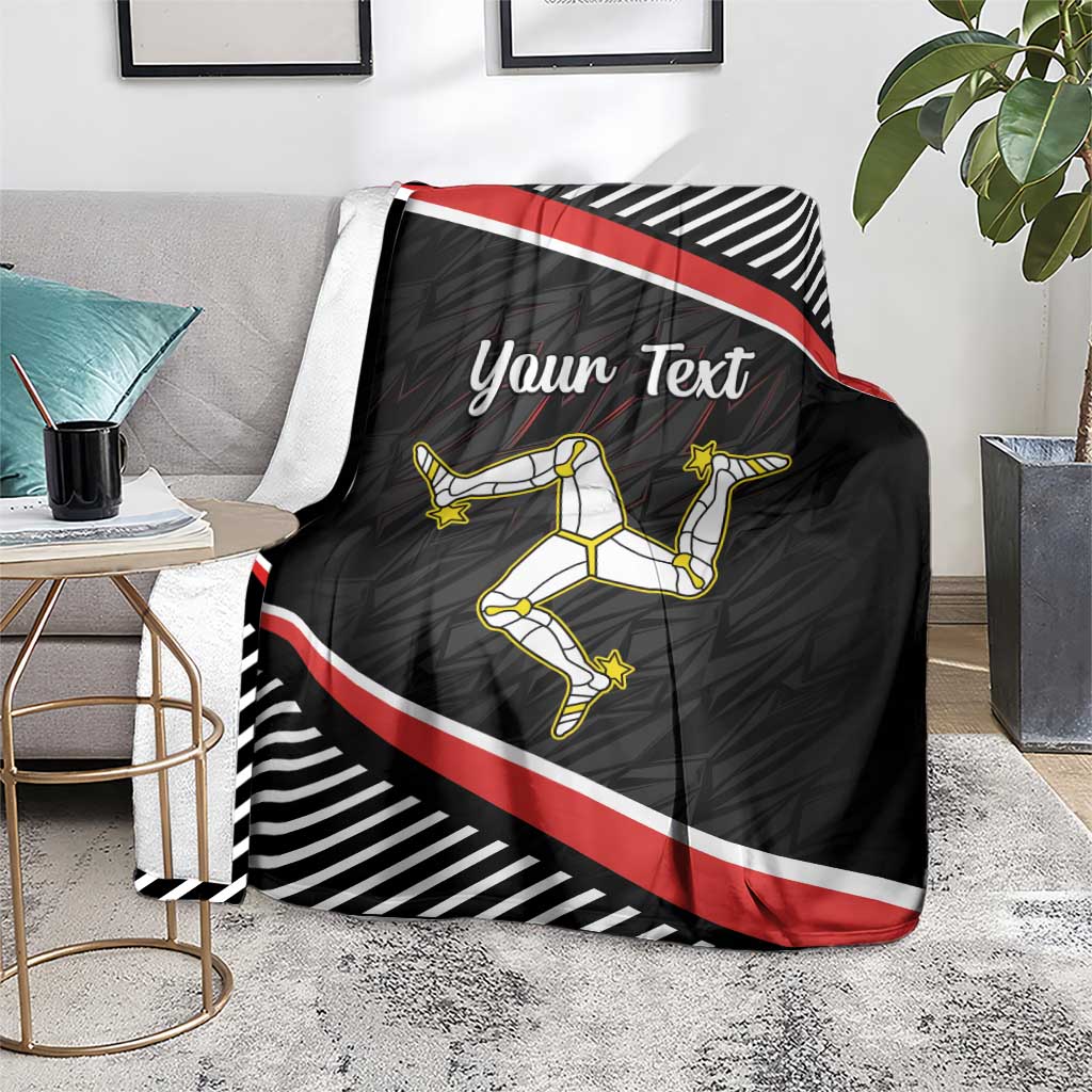 Personalized Isle of Man Blanket Quocunque Jeceris Stabit