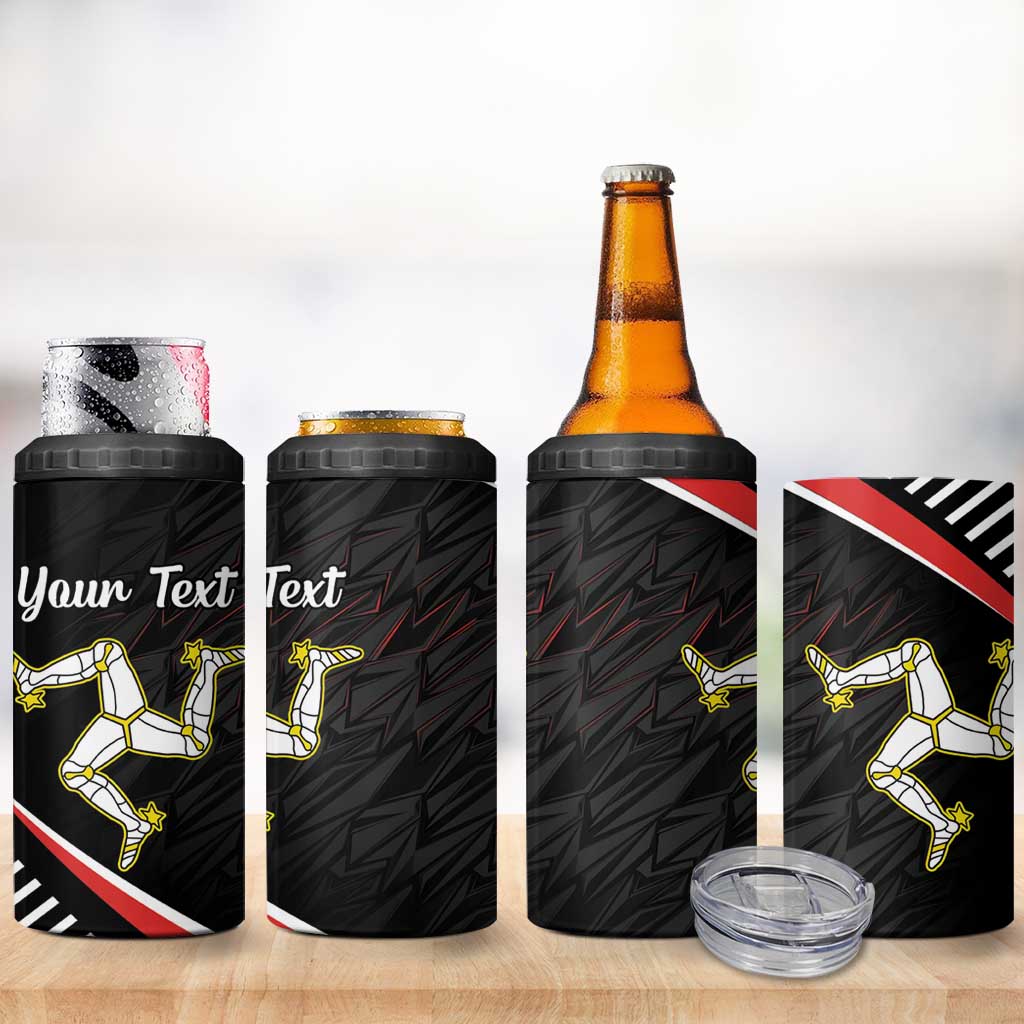 Personalized Isle of Man 4 in 1 Can Cooler Tumbler Quocunque Jeceris Stabit