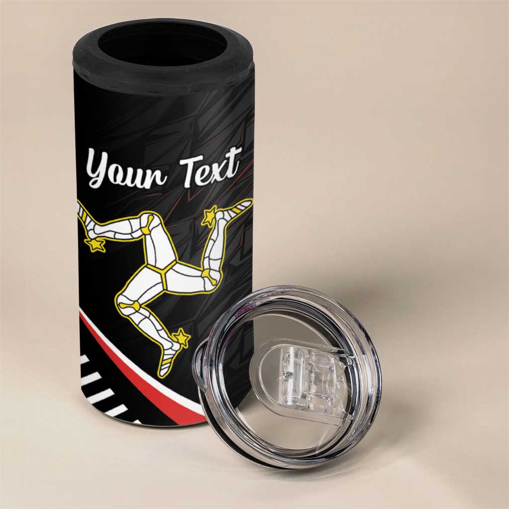 Personalized Isle of Man 4 in 1 Can Cooler Tumbler Quocunque Jeceris Stabit