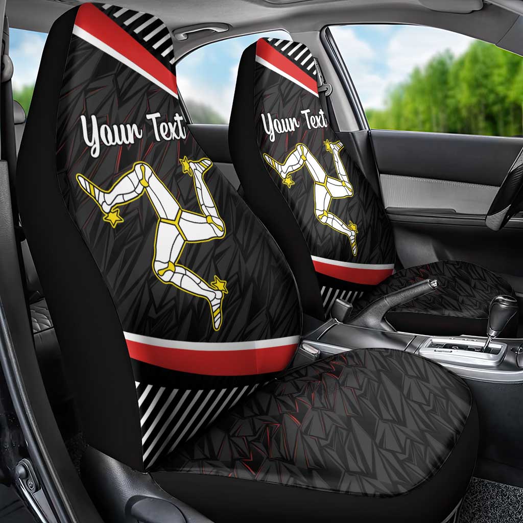 Personalized Isle of Man Car Seat Cover Quocunque Jeceris Stabit