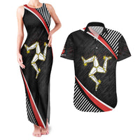 Personalized Isle of Man Couples Matching Tank Maxi Dress and Hawaiian Shirt Quocunque Jeceris Stabit