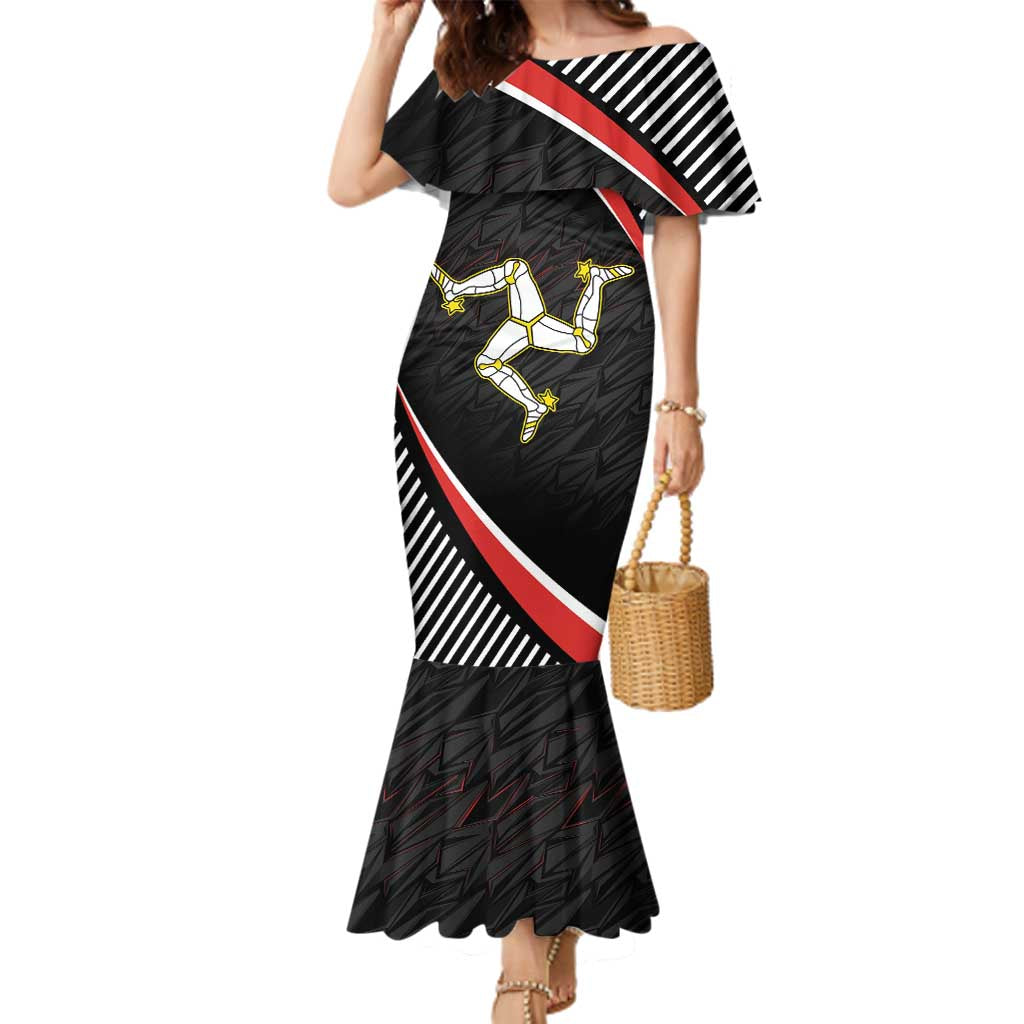 Personalized Isle of Man Family Matching Mermaid Dress and Hawaiian Shirt Quocunque Jeceris Stabit