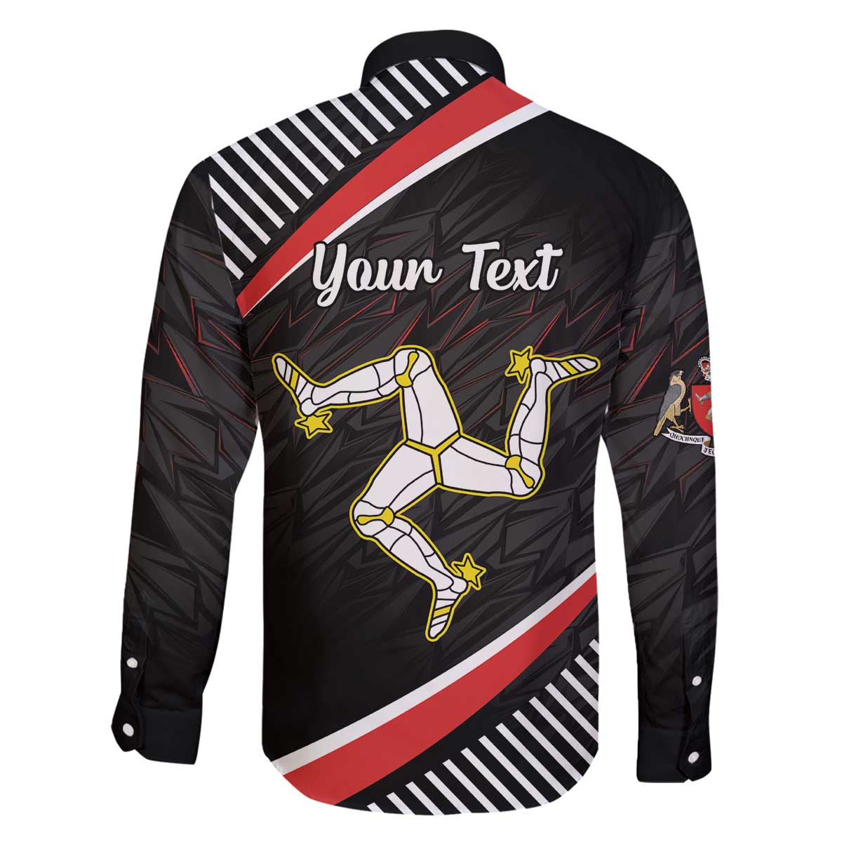 Personalized Isle of Man Family Matching Off The Shoulder Long Sleeve Dress and Hawaiian Shirt Quocunque Jeceris Stabit