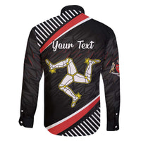 Personalized Isle of Man Family Matching Off The Shoulder Long Sleeve Dress and Hawaiian Shirt Quocunque Jeceris Stabit
