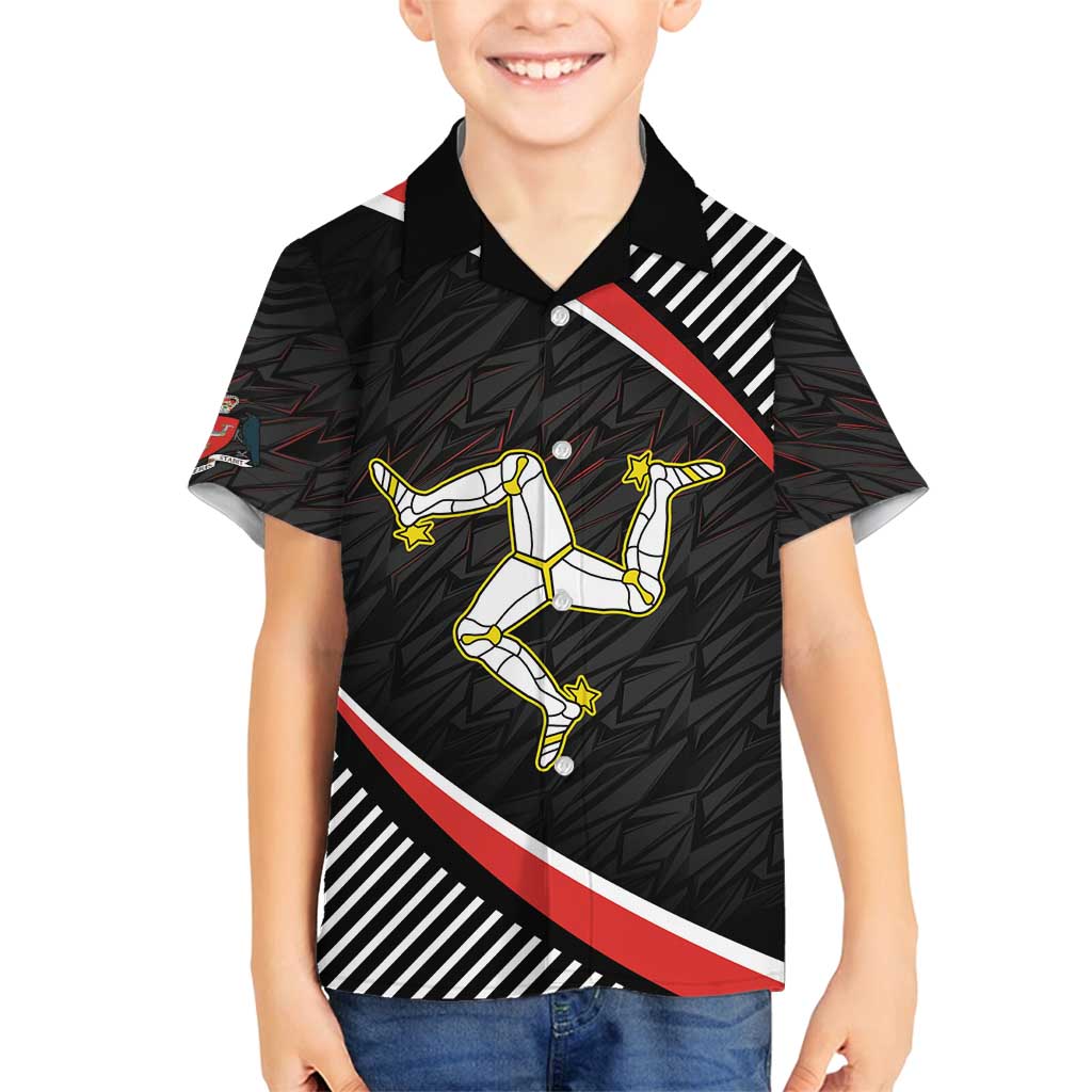 Personalized Isle of Man Family Matching Off Shoulder Short Dress and Hawaiian Shirt Quocunque Jeceris Stabit