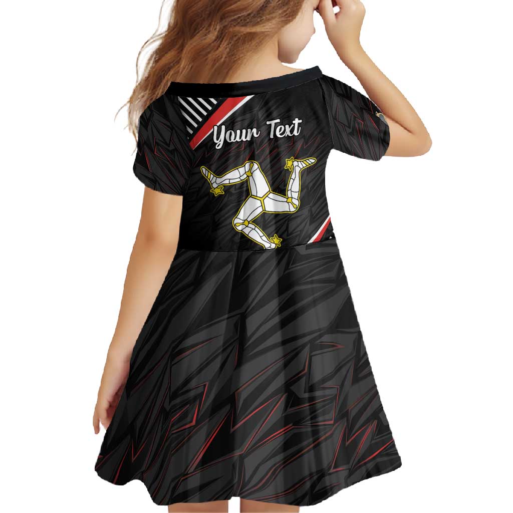 Personalized Isle of Man Family Matching Short Sleeve Bodycon Dress and Hawaiian Shirt Quocunque Jeceris Stabit