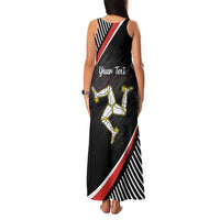 Personalized Isle of Man Family Matching Tank Maxi Dress and Hawaiian Shirt Quocunque Jeceris Stabit