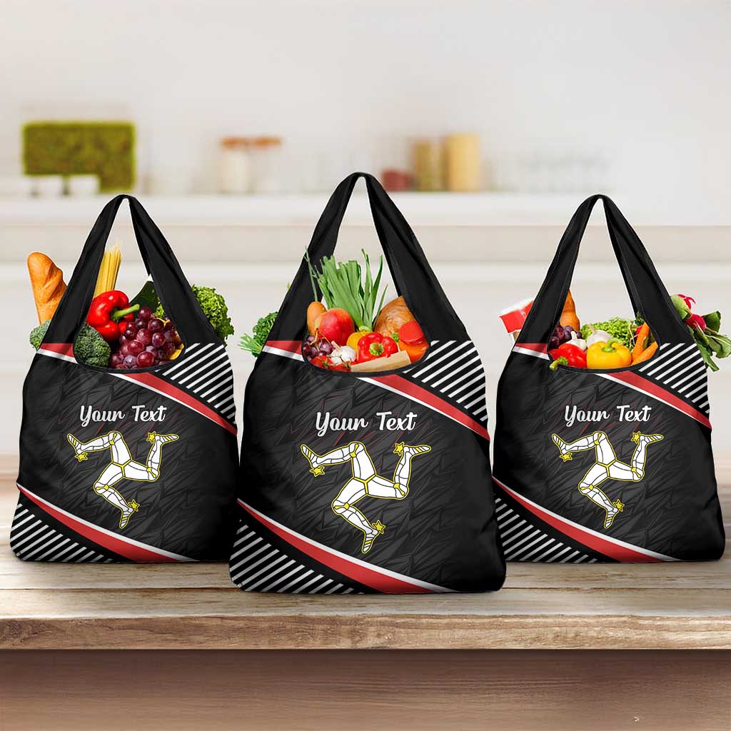 Personalized Isle of Man Grocery Bag Quocunque Jeceris Stabit
