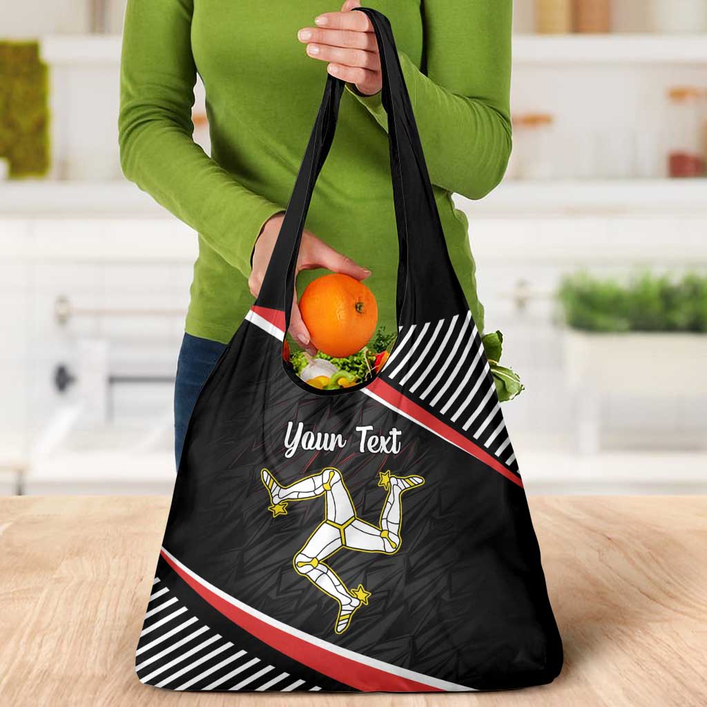 Personalized Isle of Man Grocery Bag Quocunque Jeceris Stabit