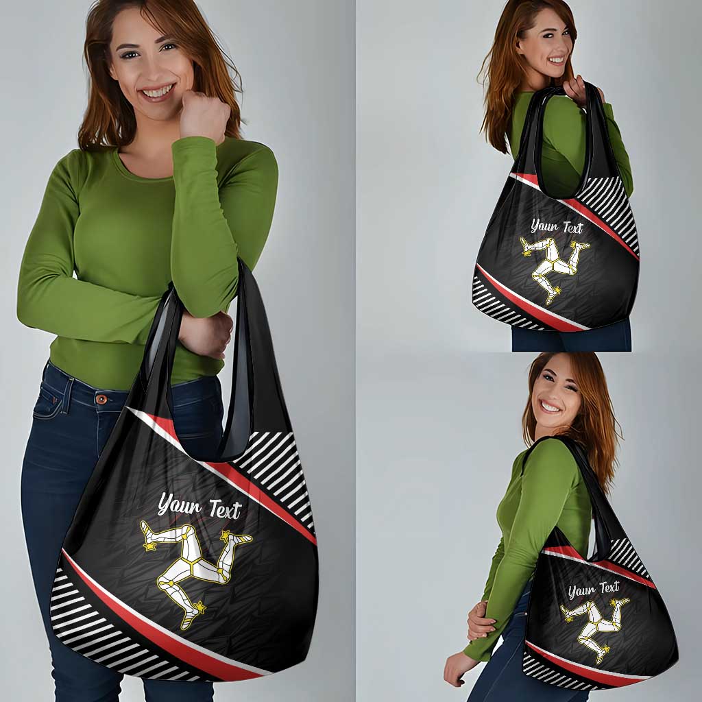 Personalized Isle of Man Grocery Bag Quocunque Jeceris Stabit