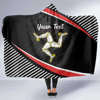 Personalized Isle of Man Hooded Blanket Quocunque Jeceris Stabit