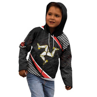 Personalized Isle of Man Kid Hoodie Quocunque Jeceris Stabit