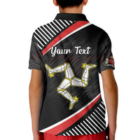 Personalized Isle of Man Kid Polo Shirt Quocunque Jeceris Stabit