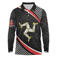 Personalized Isle of Man Long Sleeve Polo Shirt Quocunque Jeceris Stabit