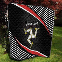 Personalized Isle of Man Quilt Quocunque Jeceris Stabit