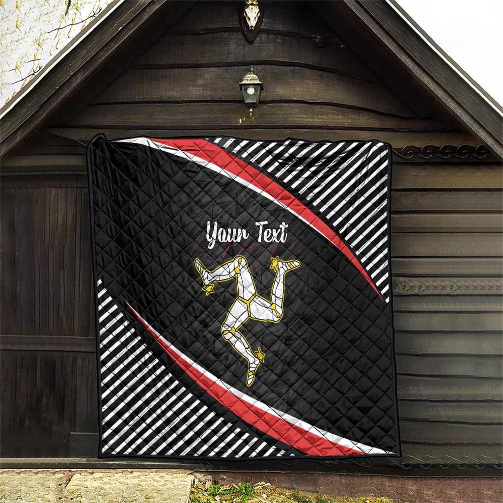 Personalized Isle of Man Quilt Quocunque Jeceris Stabit