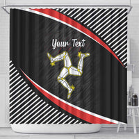 Personalized Isle of Man Shower Curtain Quocunque Jeceris Stabit