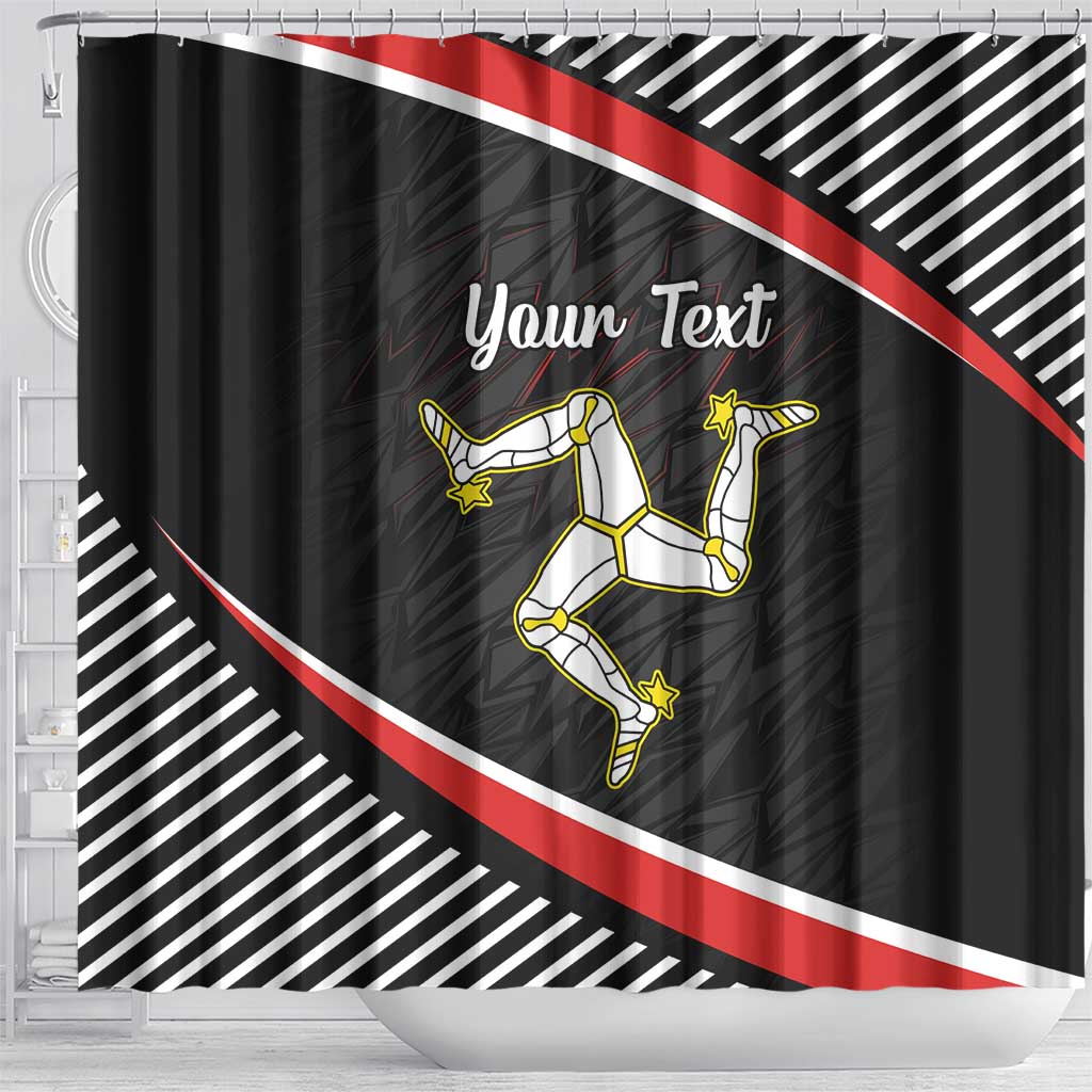 Personalized Isle of Man Shower Curtain Quocunque Jeceris Stabit