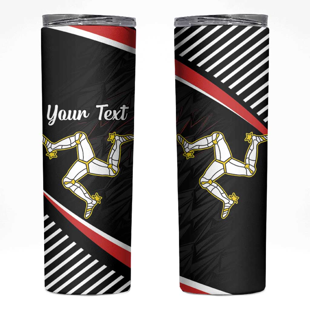 Personalized Isle of Man Skinny Tumbler Quocunque Jeceris Stabit