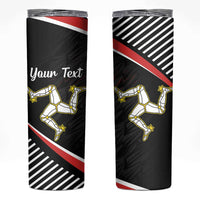 Personalized Isle of Man Skinny Tumbler Quocunque Jeceris Stabit