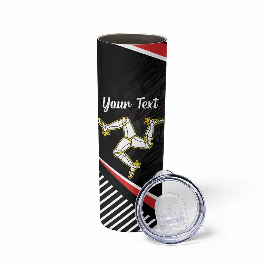 Personalized Isle of Man Skinny Tumbler Quocunque Jeceris Stabit