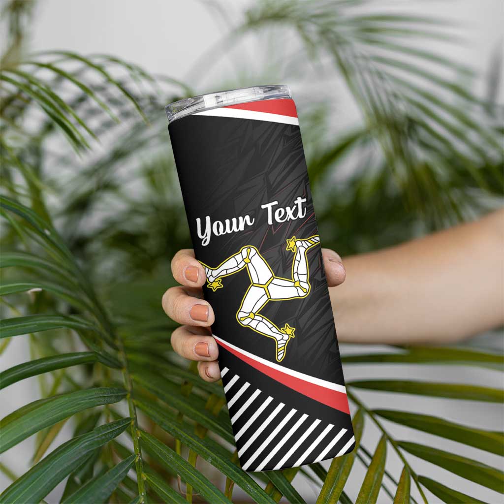 Personalized Isle of Man Skinny Tumbler Quocunque Jeceris Stabit
