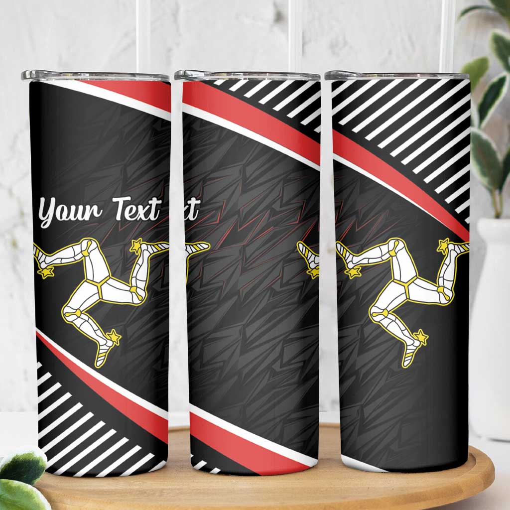 Personalized Isle of Man Skinny Tumbler Quocunque Jeceris Stabit