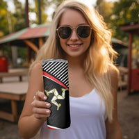 Personalized Isle of Man Skinny Tumbler Quocunque Jeceris Stabit