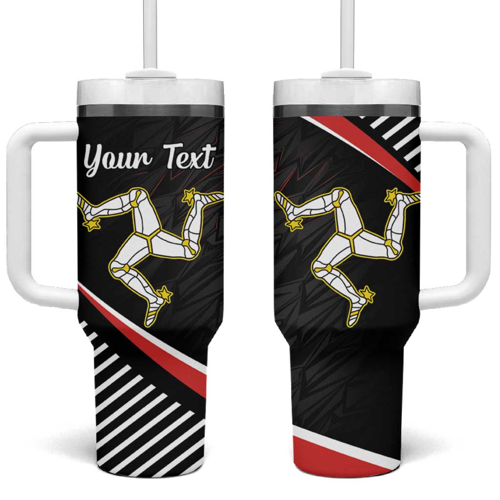Personalized Isle of Man Tumbler With Handle Quocunque Jeceris Stabit