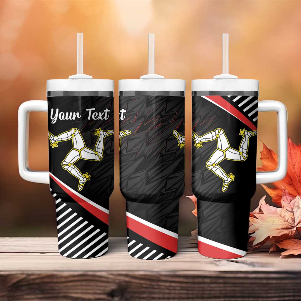 Personalized Isle of Man Tumbler With Handle Quocunque Jeceris Stabit