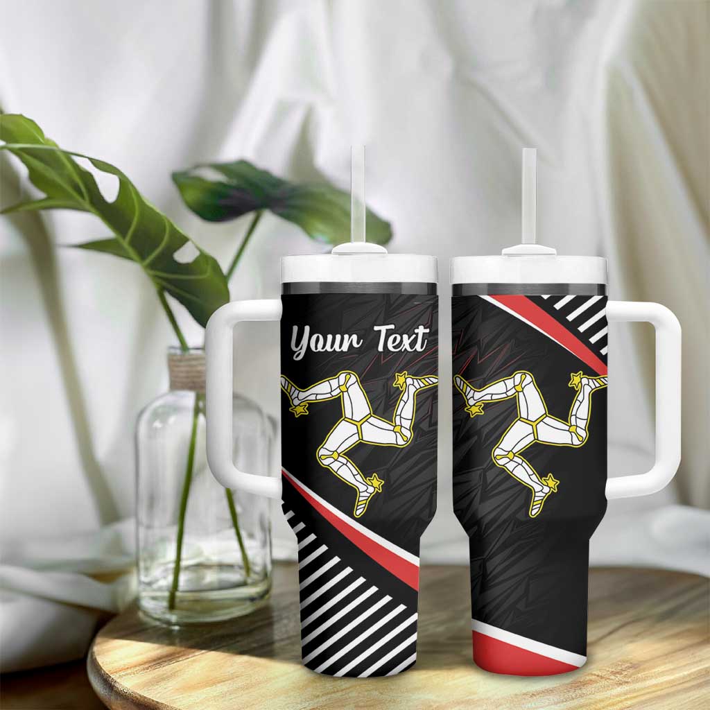 Personalized Isle of Man Tumbler With Handle Quocunque Jeceris Stabit