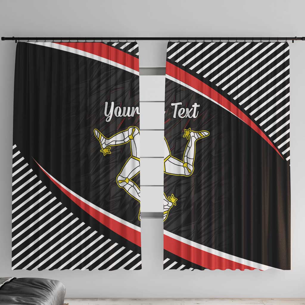 Personalized Isle of Man Window Curtain Quocunque Jeceris Stabit