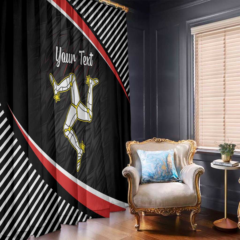 Personalized Isle of Man Window Curtain Quocunque Jeceris Stabit