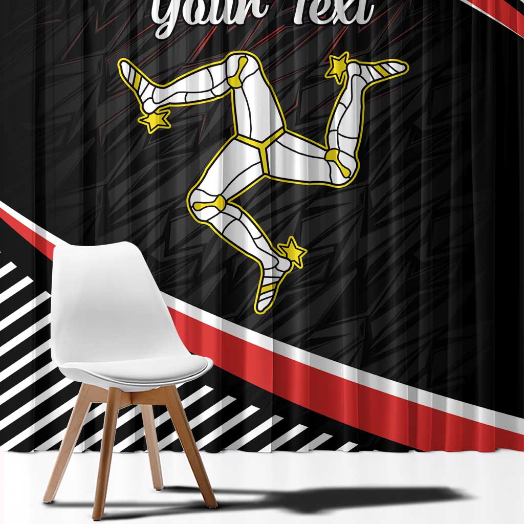 Personalized Isle of Man Window Curtain Quocunque Jeceris Stabit